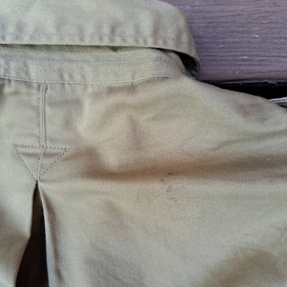 What Price Glory Military Jacket Beige Men Size Large 36 Elbow Patches VTG - Picture 8 of 11